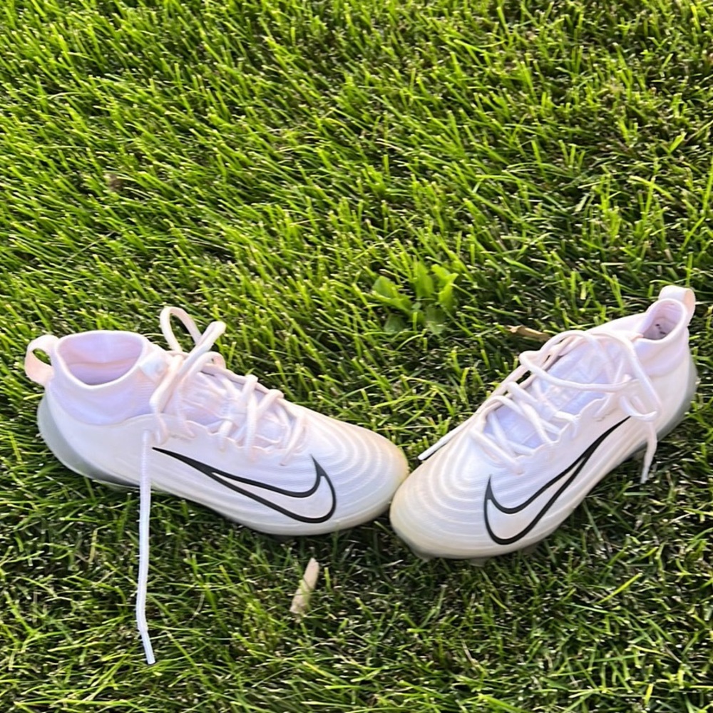 Nike White and Black Football cleats